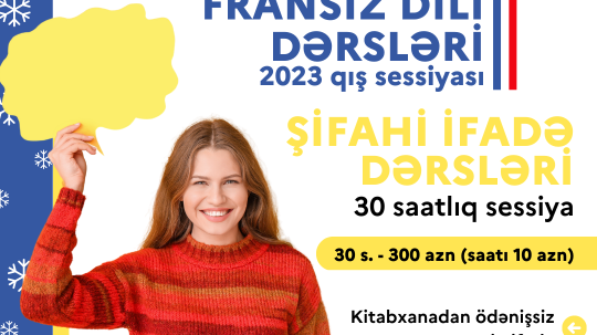 Fransız dili dərsləri - 2023 Qış sessiyası - Şifahi ifadə dərsləri