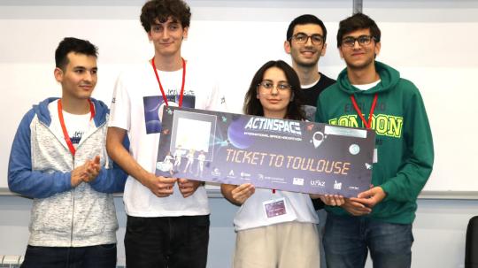 UFAZ students won EUSPA special prize in ActInSpace Hackathon